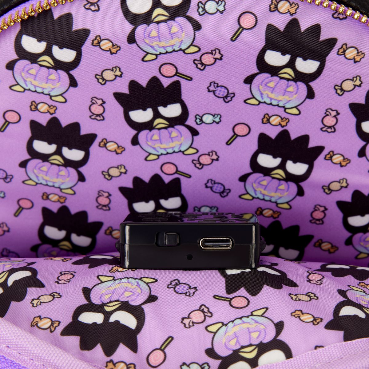 Sanrio Badtz-Maru Pumpkin Light-Up Cosplay Mini Backpack