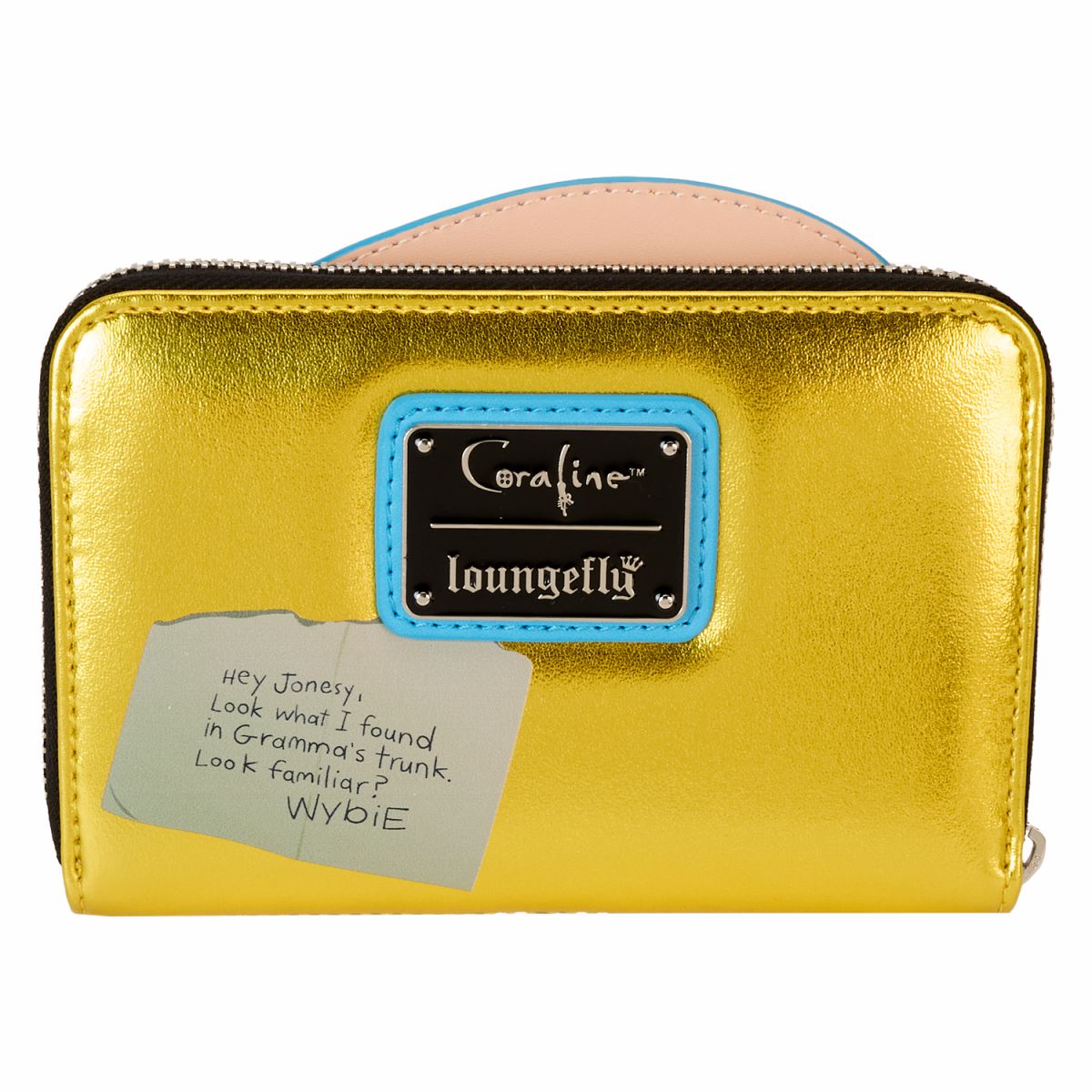 Coraline 15th Anniversary Laika Doll Metallic Cosplay Zip Around Wallet