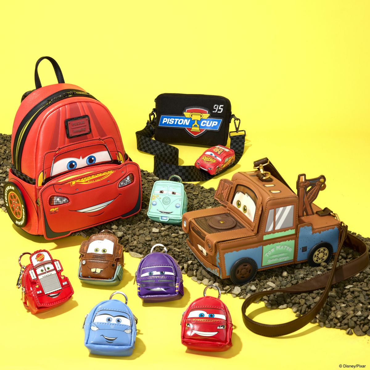 Cars 20th Anniversary Tow Mater Figural Crossbody Bag