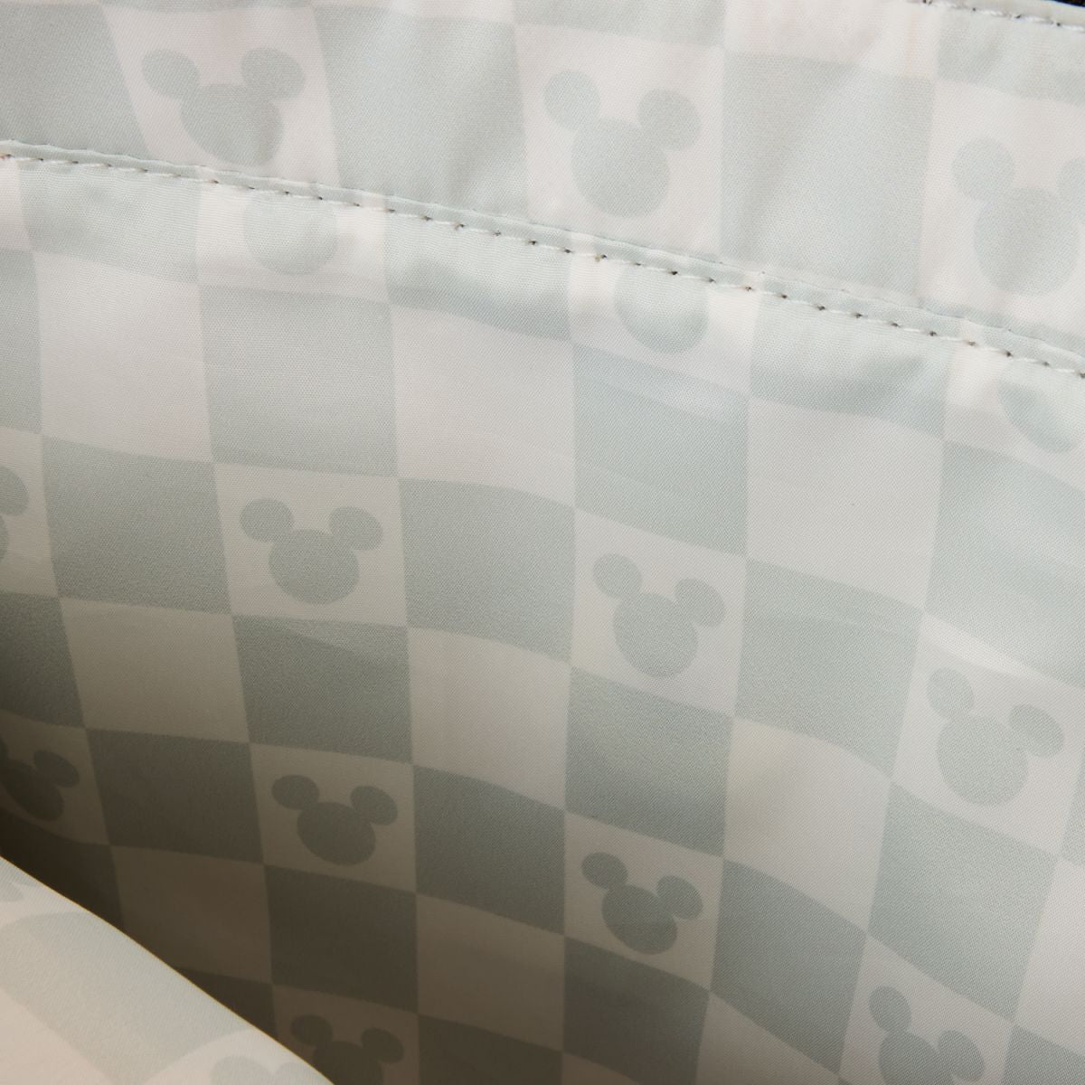 Mickey Mouse Checkered Texture Convertible Backpack & Tote Crossbody Bag