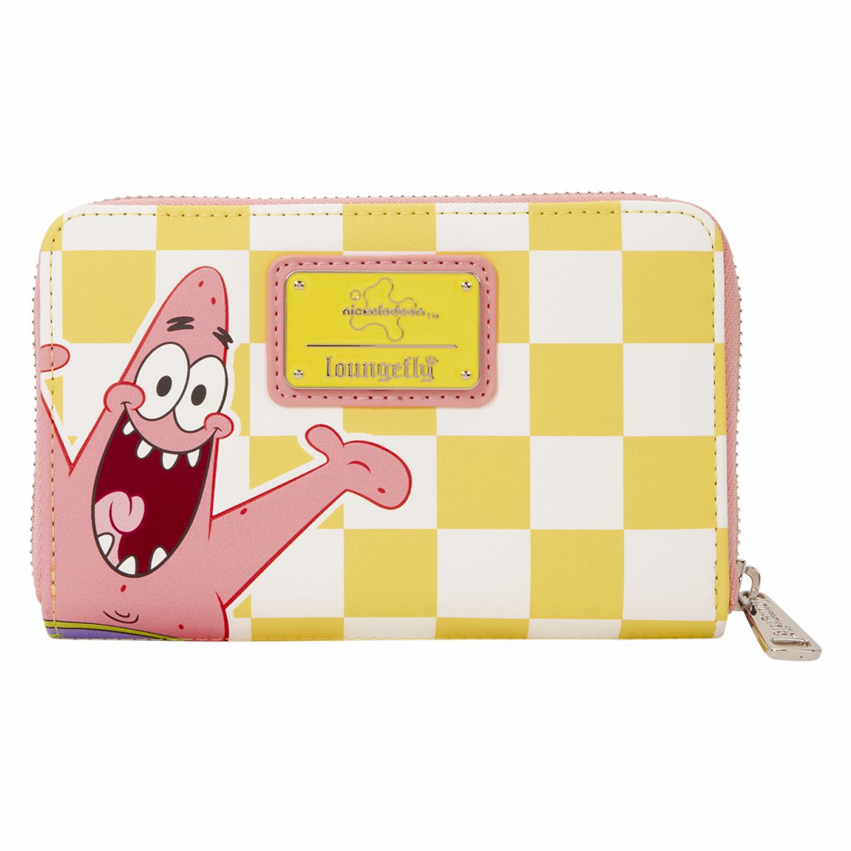 SpongeBob SquarePants & Patrick Star Checkered Zip Around Wallet