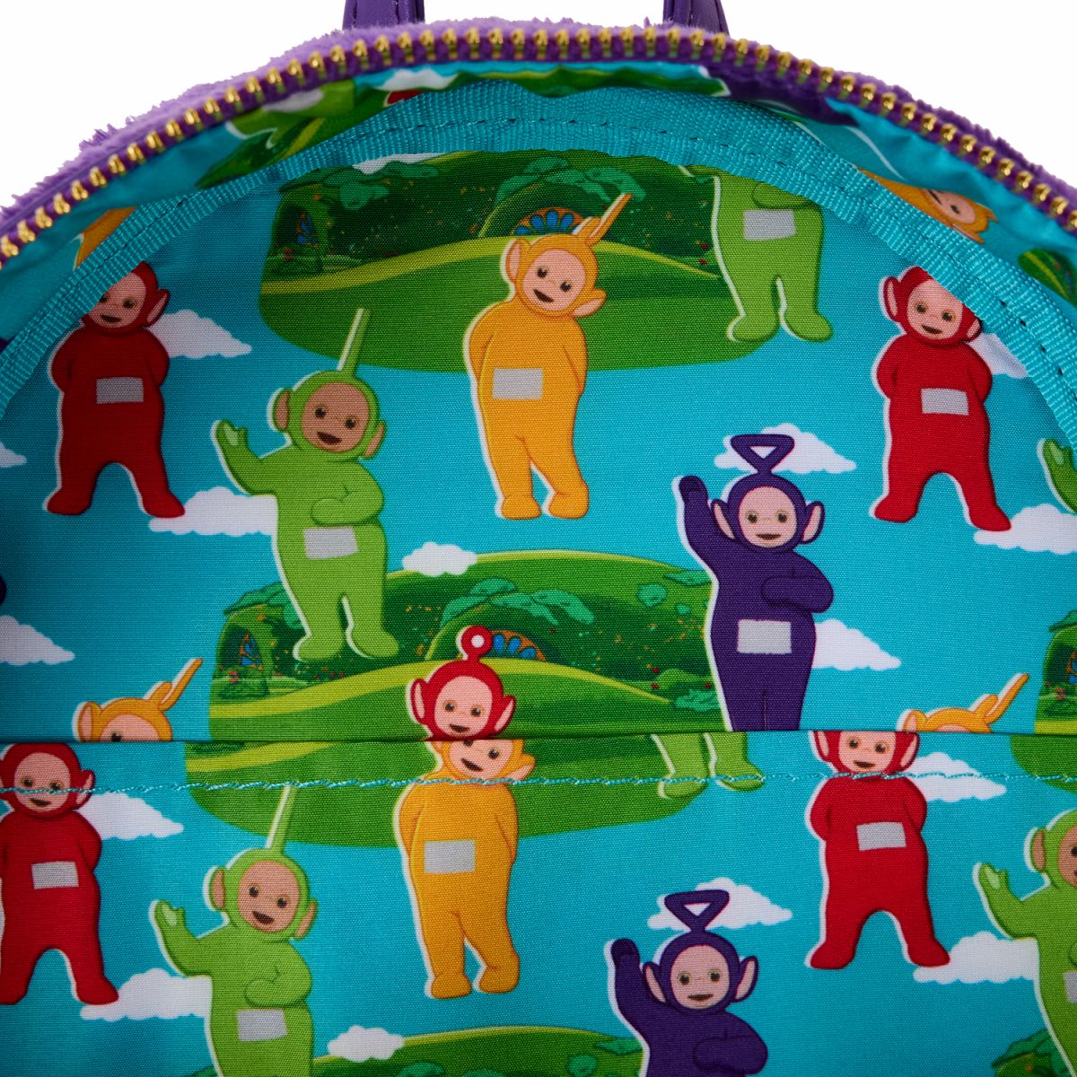 Teletubbies Tinky-Winky Plush Cosplay Light Up Mini Backpack