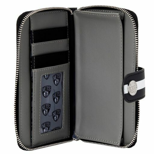 NBA Brooklyn Nets Logo Zip Around Wallet