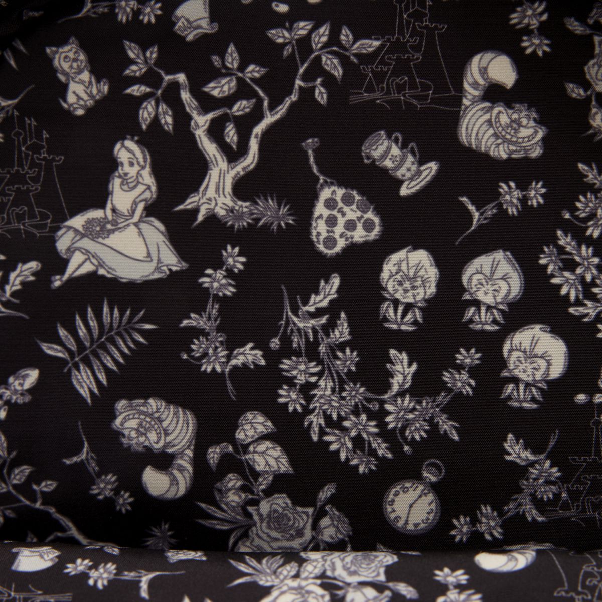 Alice in Wonderland Floral Mini Backpack