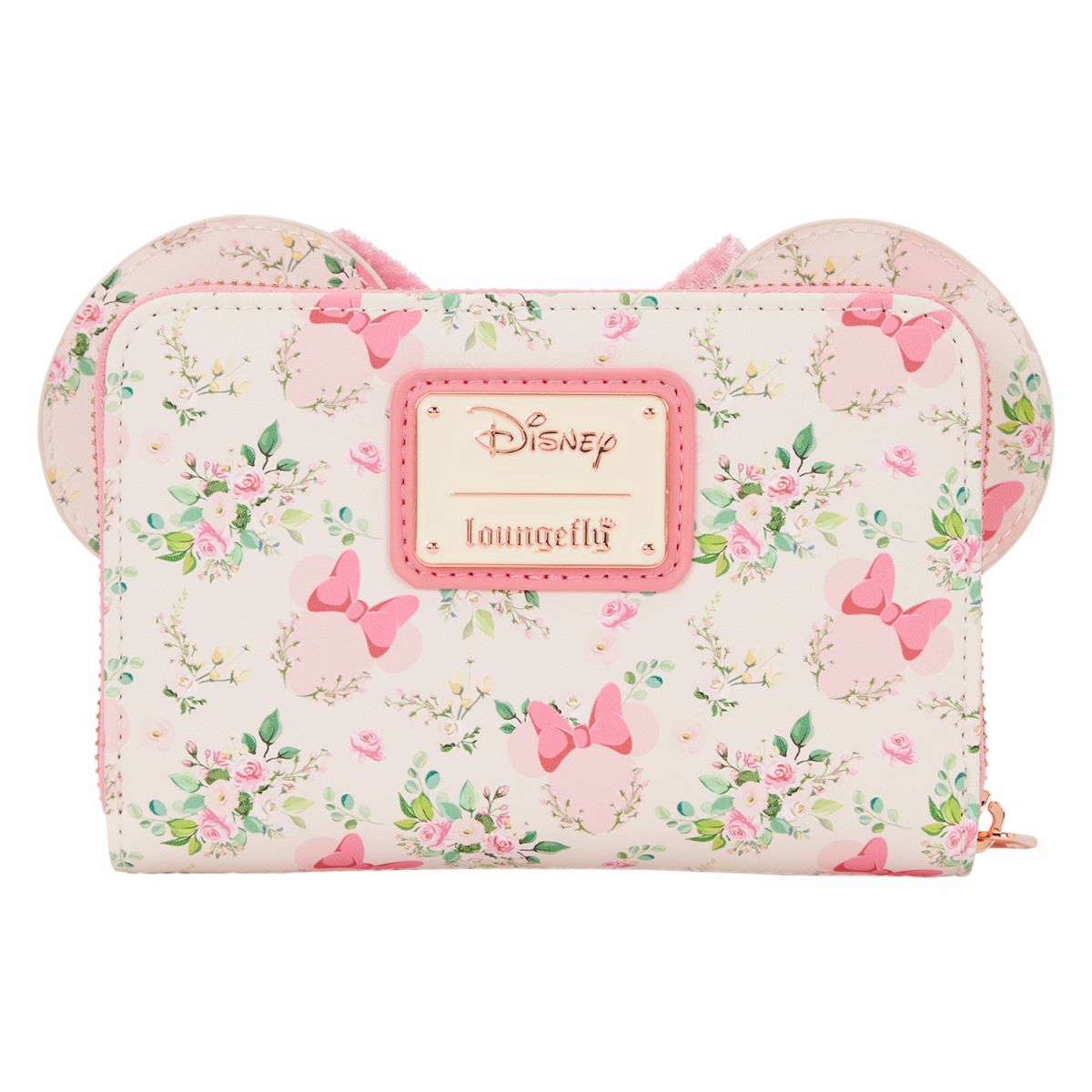 Minnie Mouse Floral All-Over Print Zip Around Wallet