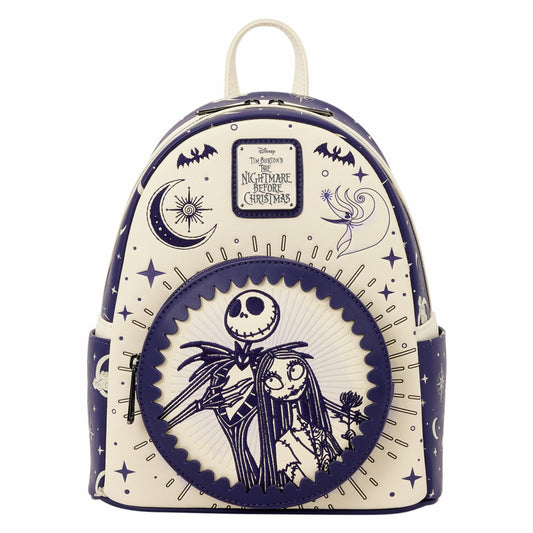 The Nightmare Before Christmas Jack Skellington & Sally Night Sky Mini Backpack