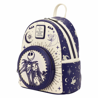 The Nightmare Before Christmas Jack Skellington & Sally Night Sky Mini Backpack
