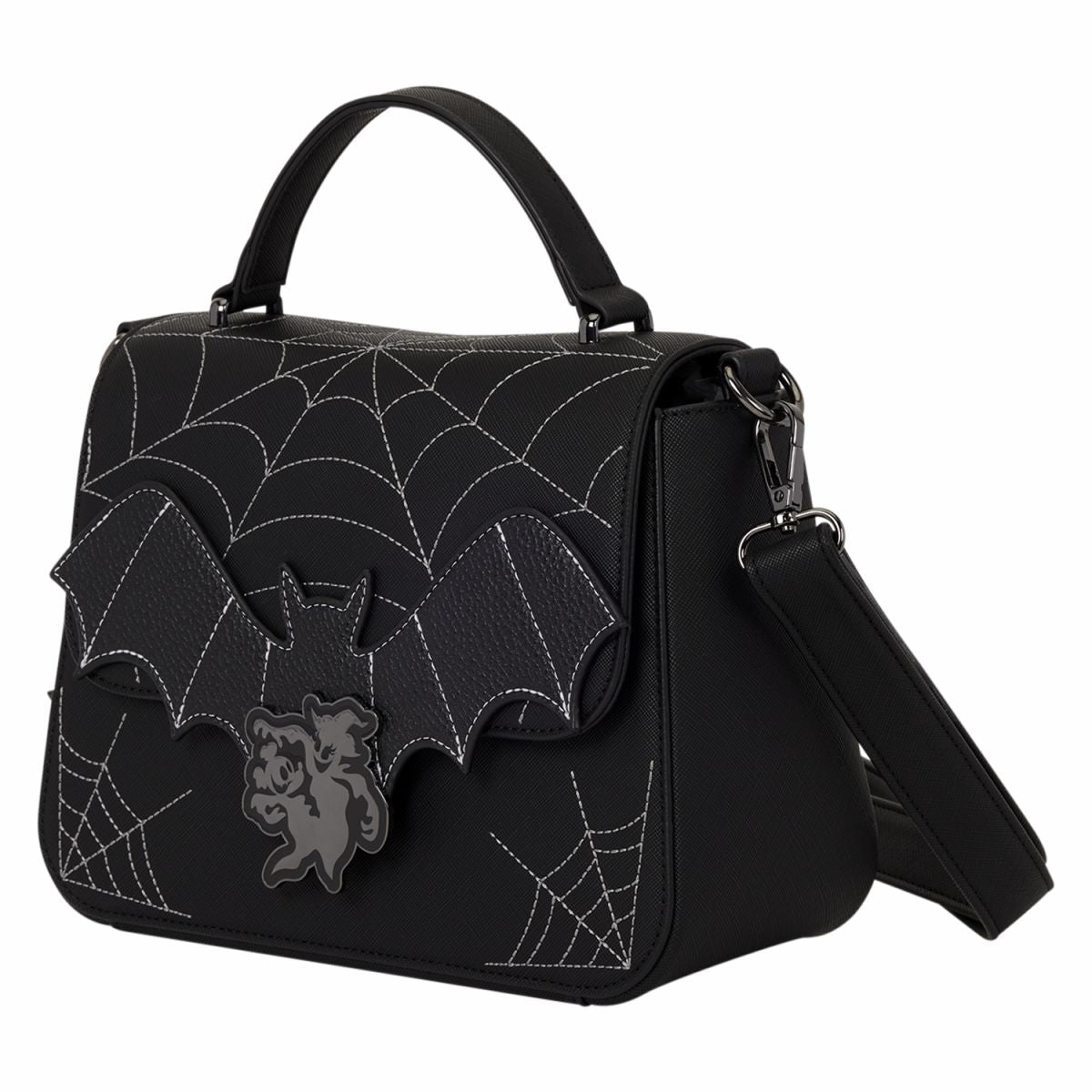 Mickey & Minnie Spiderweb & Bats Crossbody Bag