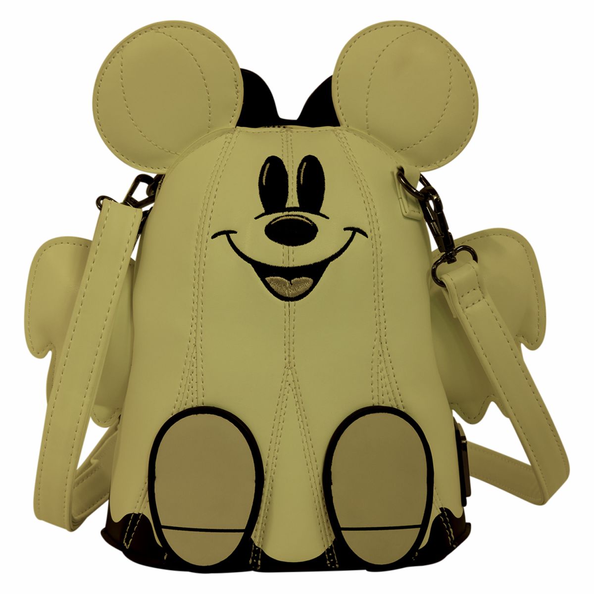 Mickey & Minnie Mouse Ghost Glow Figural Crossbody Bag