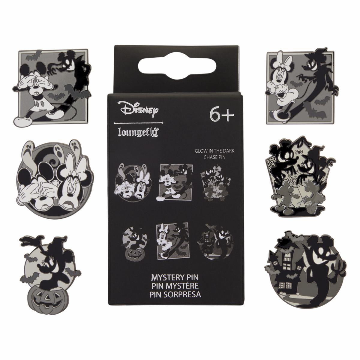 Mickey & Minnie Mouse Ghost Glow Mystery Box Pin