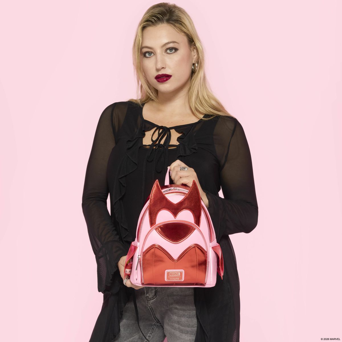 Scarlet Witch Wanda Cosplay Light-Up Mini Backpack