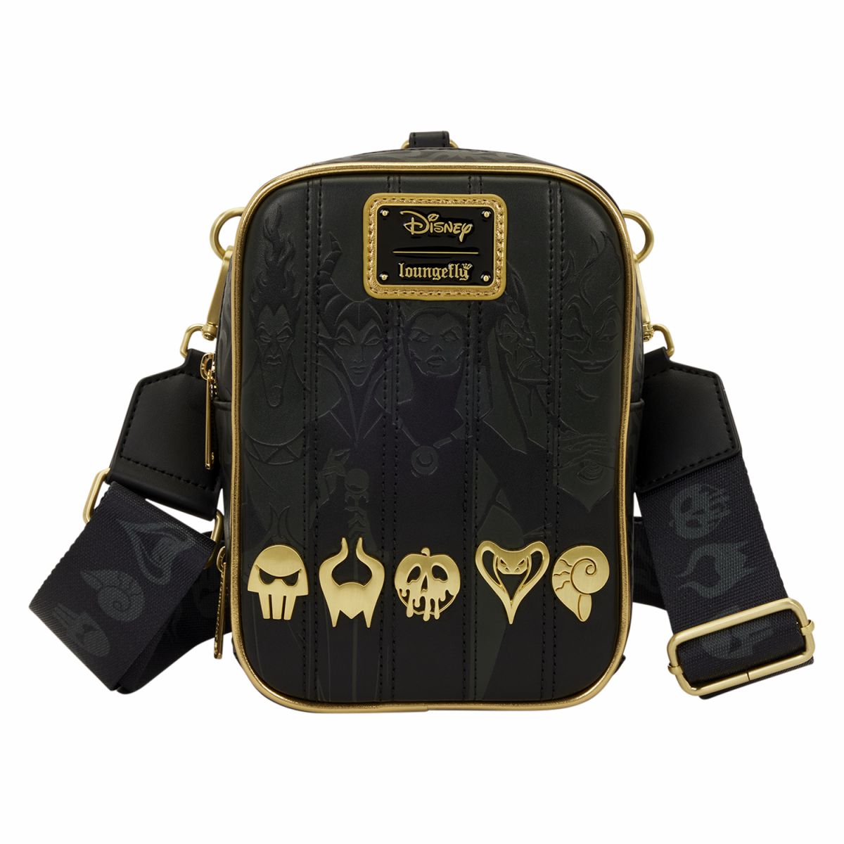 Disney Villains Exclusive Black & Gold Sling Crossbody Bag