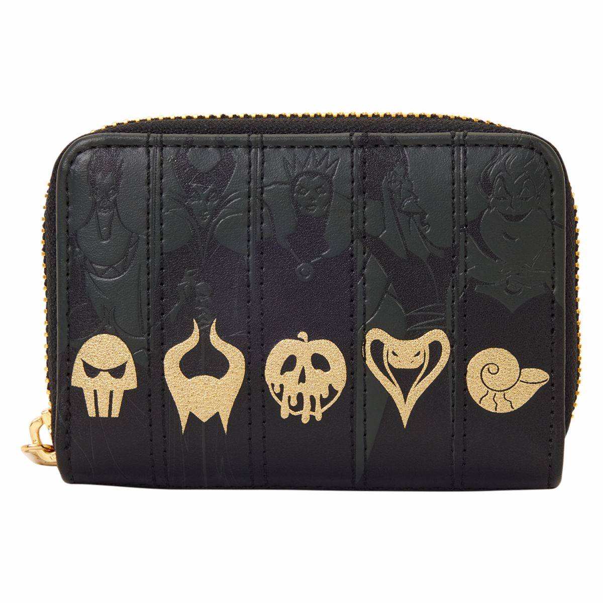 Disney Villains Exclusive Black & Gold Zip Around Wallet