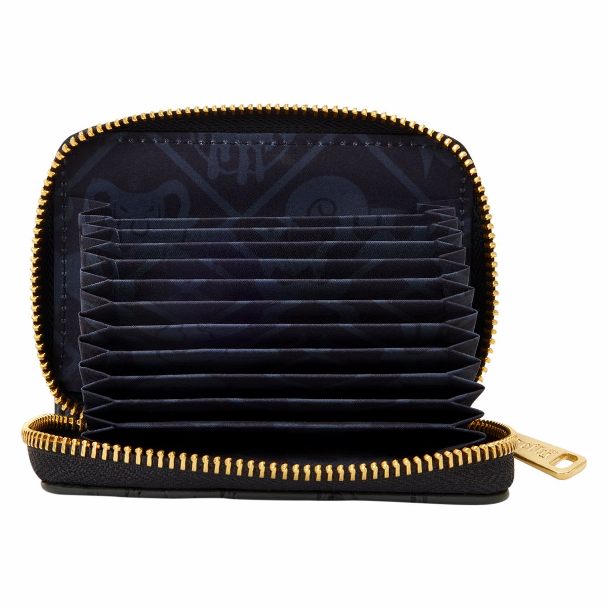 Disney Villains Exclusive Black & Gold Zip Around Wallet