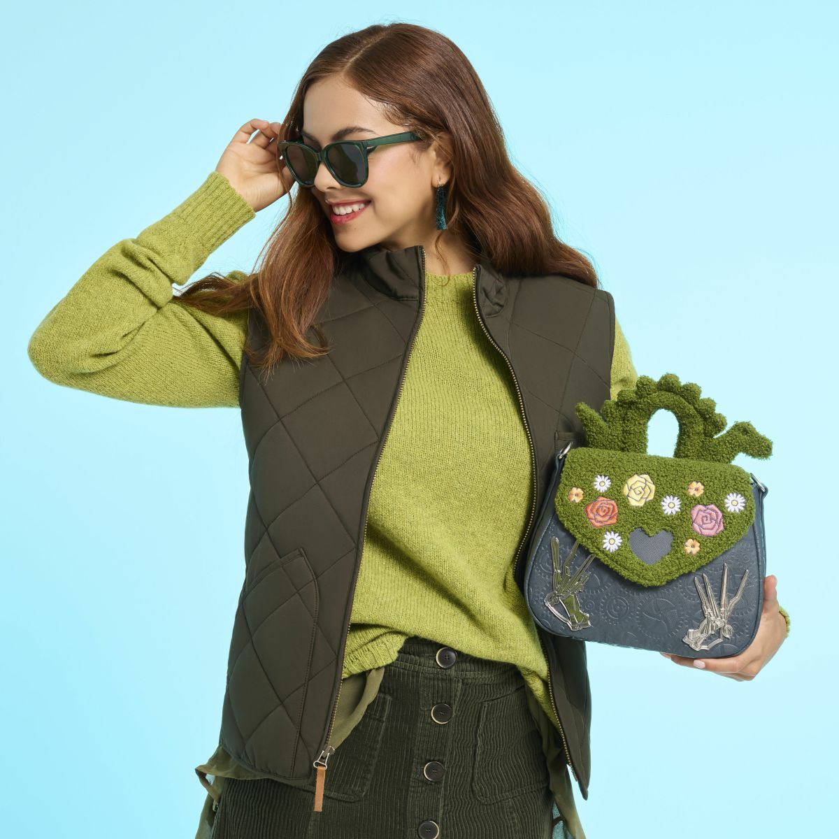 Edward Scissorhands Sherpa Crossbody Bag