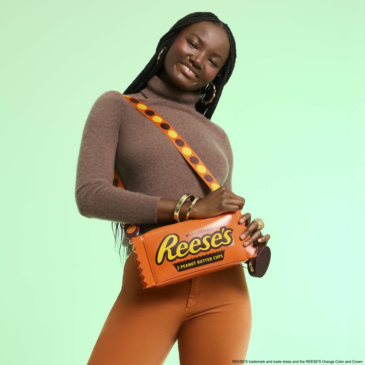 Hershey's Reese's Peanut Butter Cups Crossbody Bag with Coin Bag