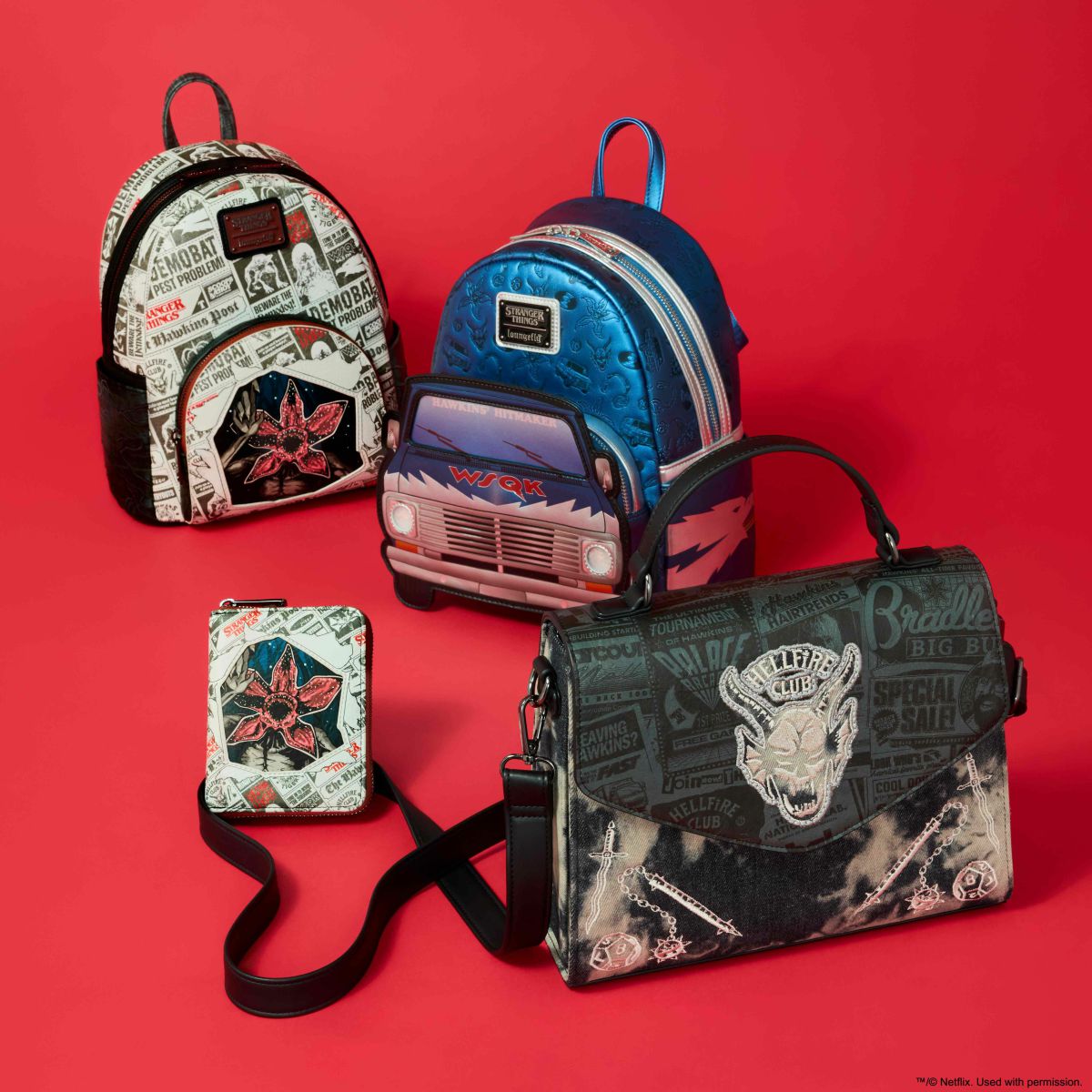 Stranger Things 5 Exclusive WSQK Van Light-Up Mini Backpack
