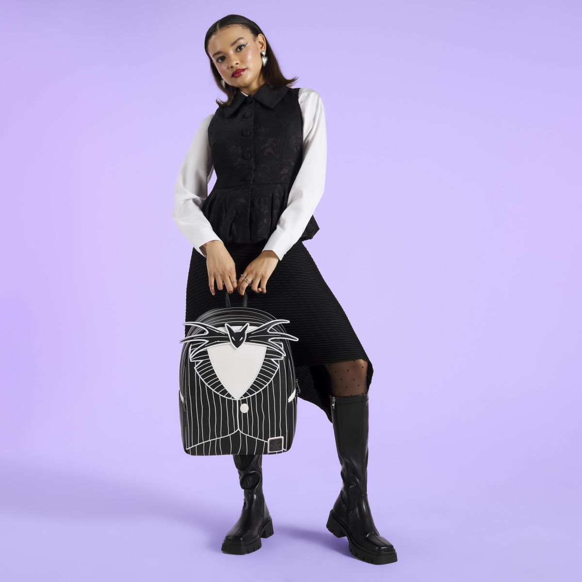 The Nightmare Before Christmas Jack Skellington Cosplay Full-Size Glow Backpack