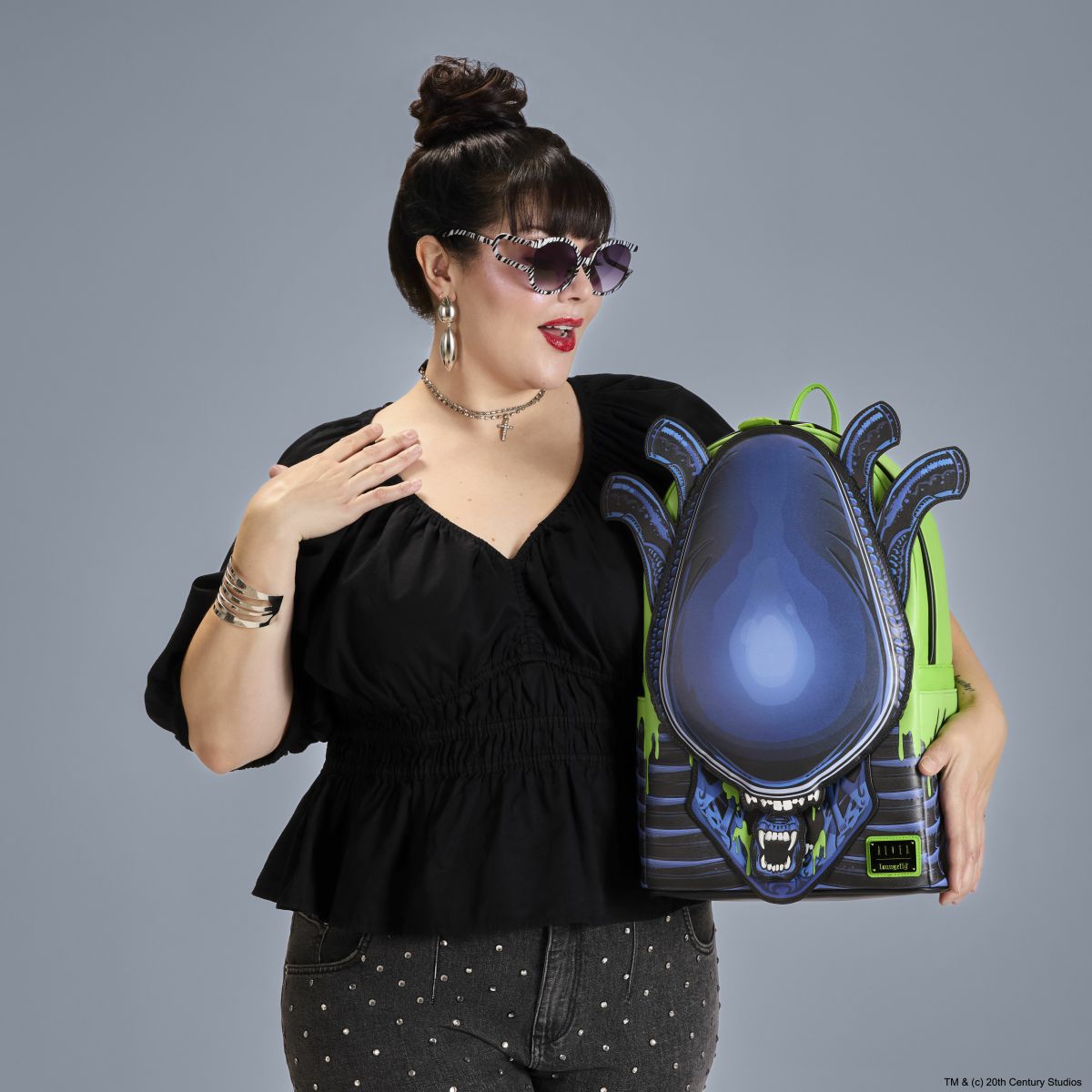 Alien Xenomorph Cosplay Glow Full-Size Backpack