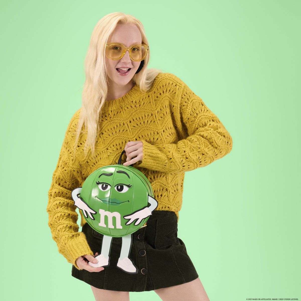 Loungefly x M&M'S Green Character Cosplay Chocolate Scented Mini Backpack