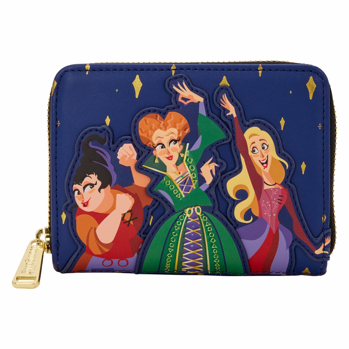 Hocus Pocus Sanderson Sisters Night Sky Zip Around Wallet