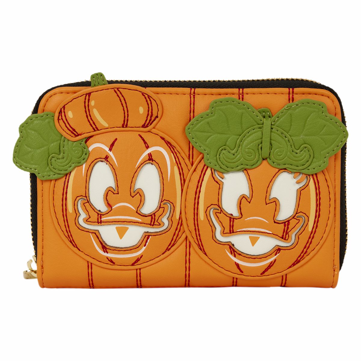Donald & Daisy Jack-o'-Lantern Exclusive Glow Zip Around Wallet