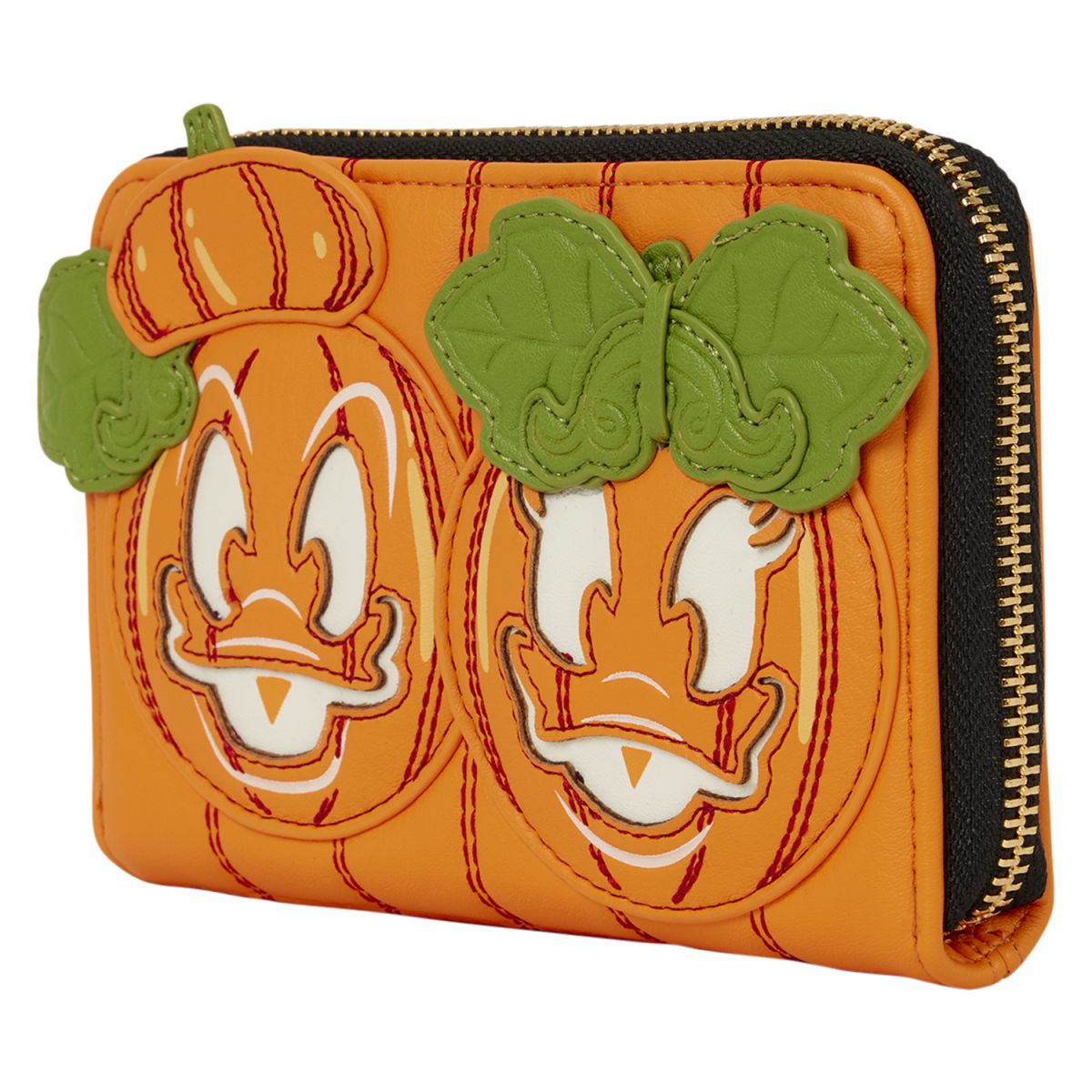 Donald & Daisy Jack-o'-Lantern Exclusive Glow Zip Around Wallet