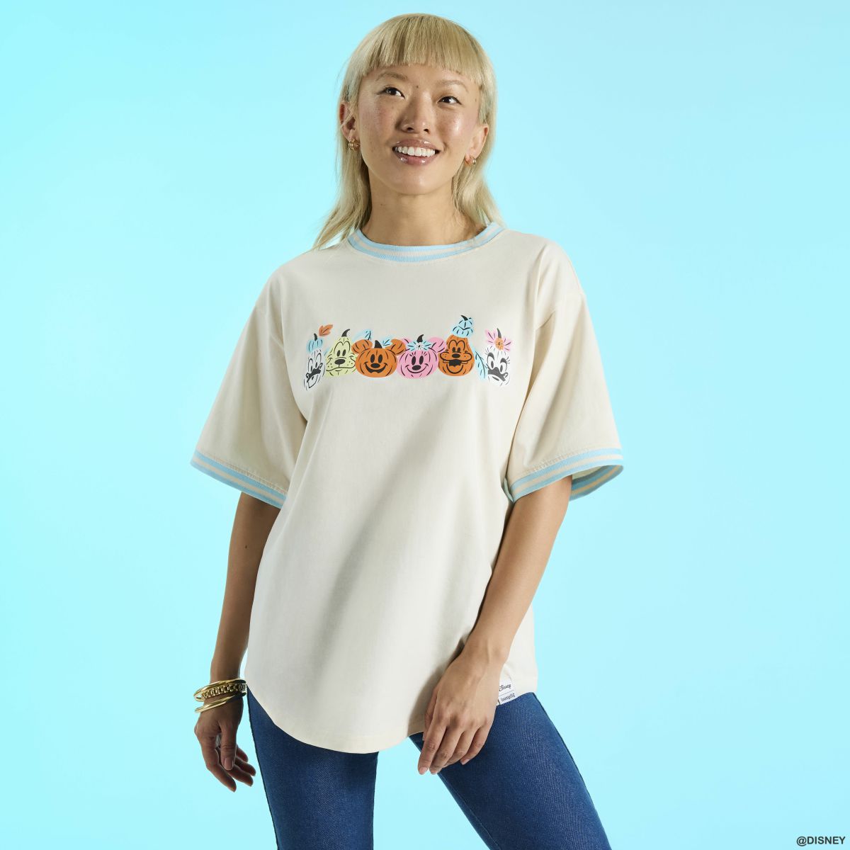 Mickey & Friends Jack-o'-Lantern Glow Sporty Tee