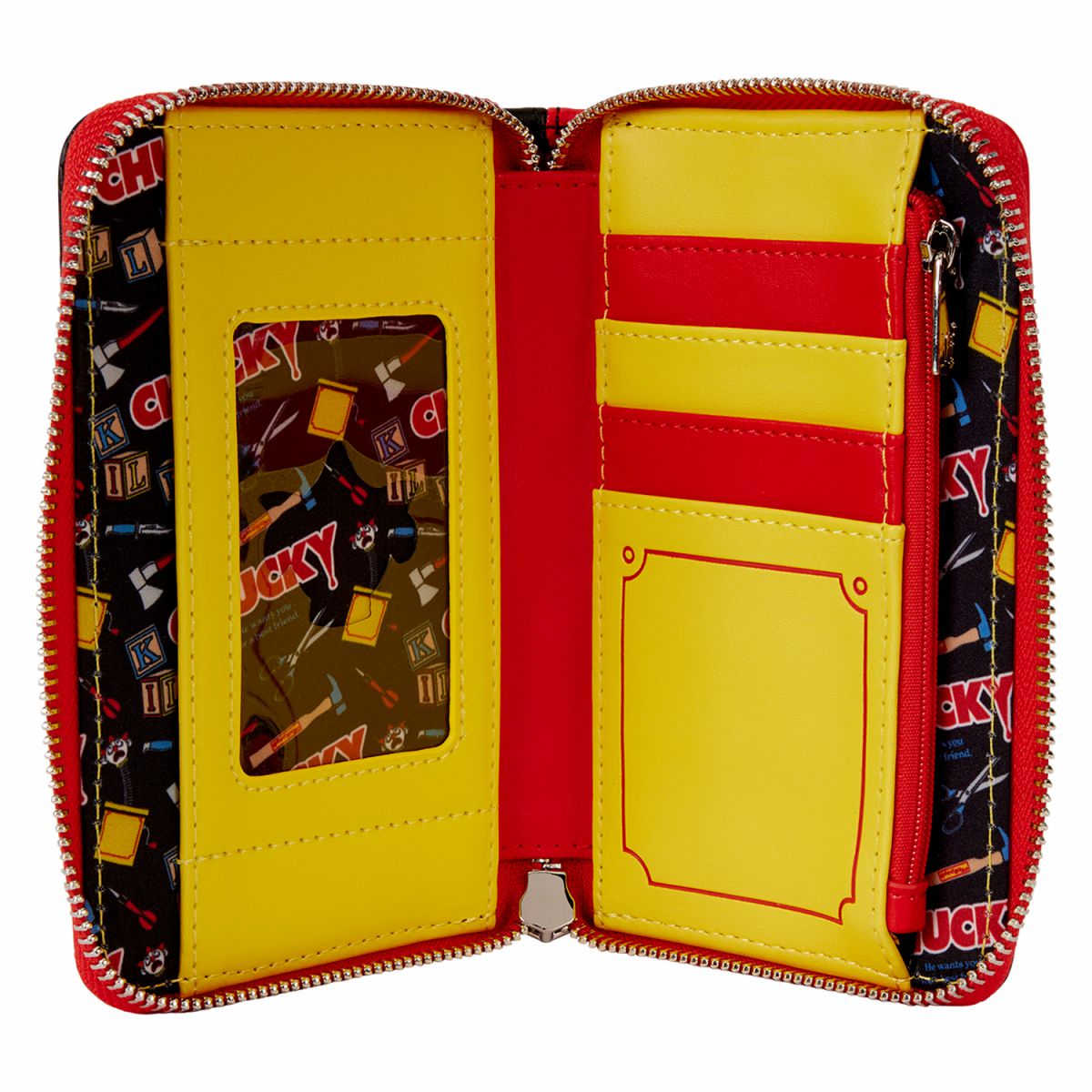 Chucky Clown Cosplay Zip Around Wallet