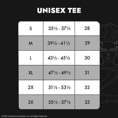 Universal Monsters The Bride Of Frankenstein Unisex Tee
