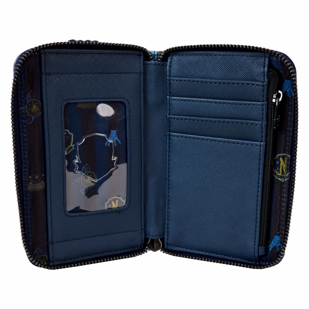 Wednesday Nevermore Academy Castle Zip Around Wallet