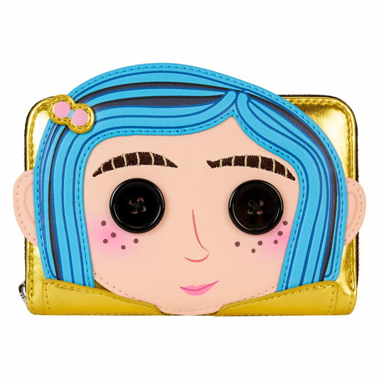 Coraline 15th Anniversary Laika Doll Metallic Cosplay Zip Around Wallet