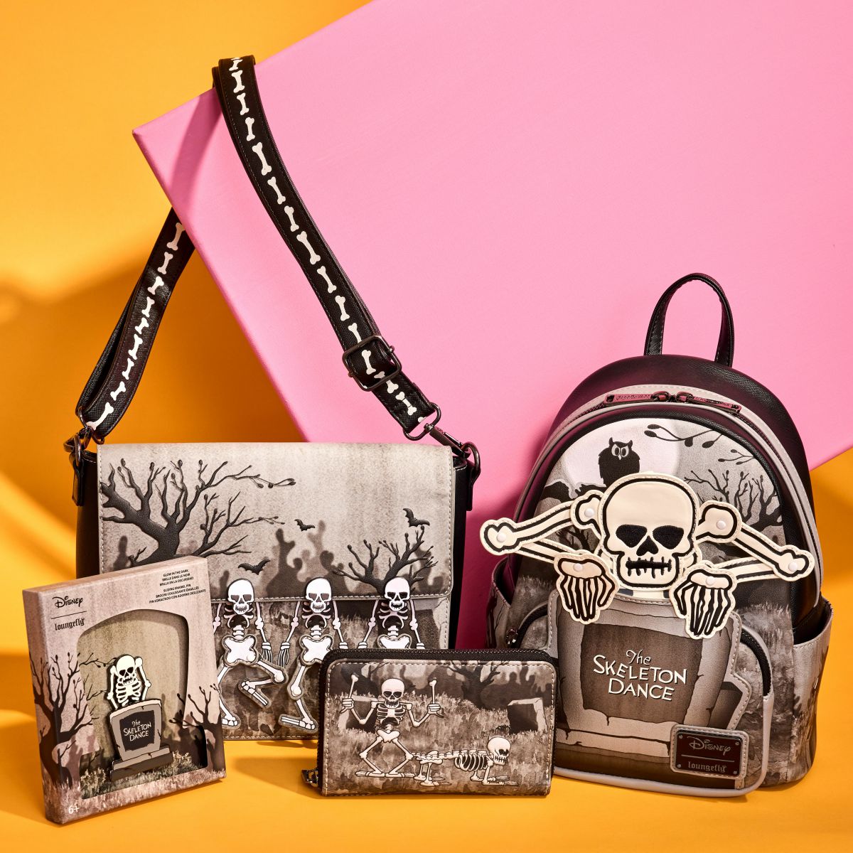 The Skeleton Dance 95th Anniversary Glow Mini Backpack