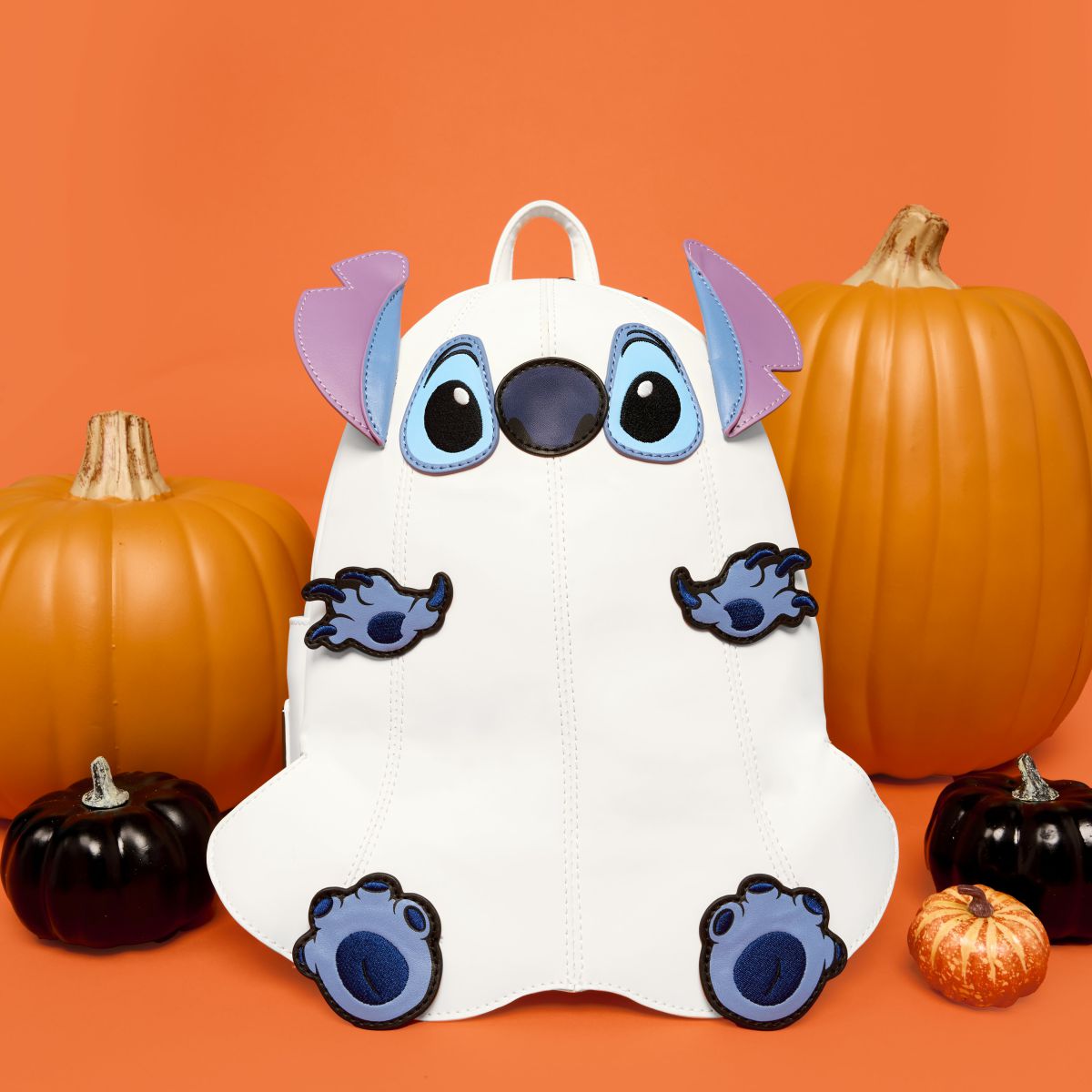 Stitch Ghost Costume Figural Glow Mini Backpack