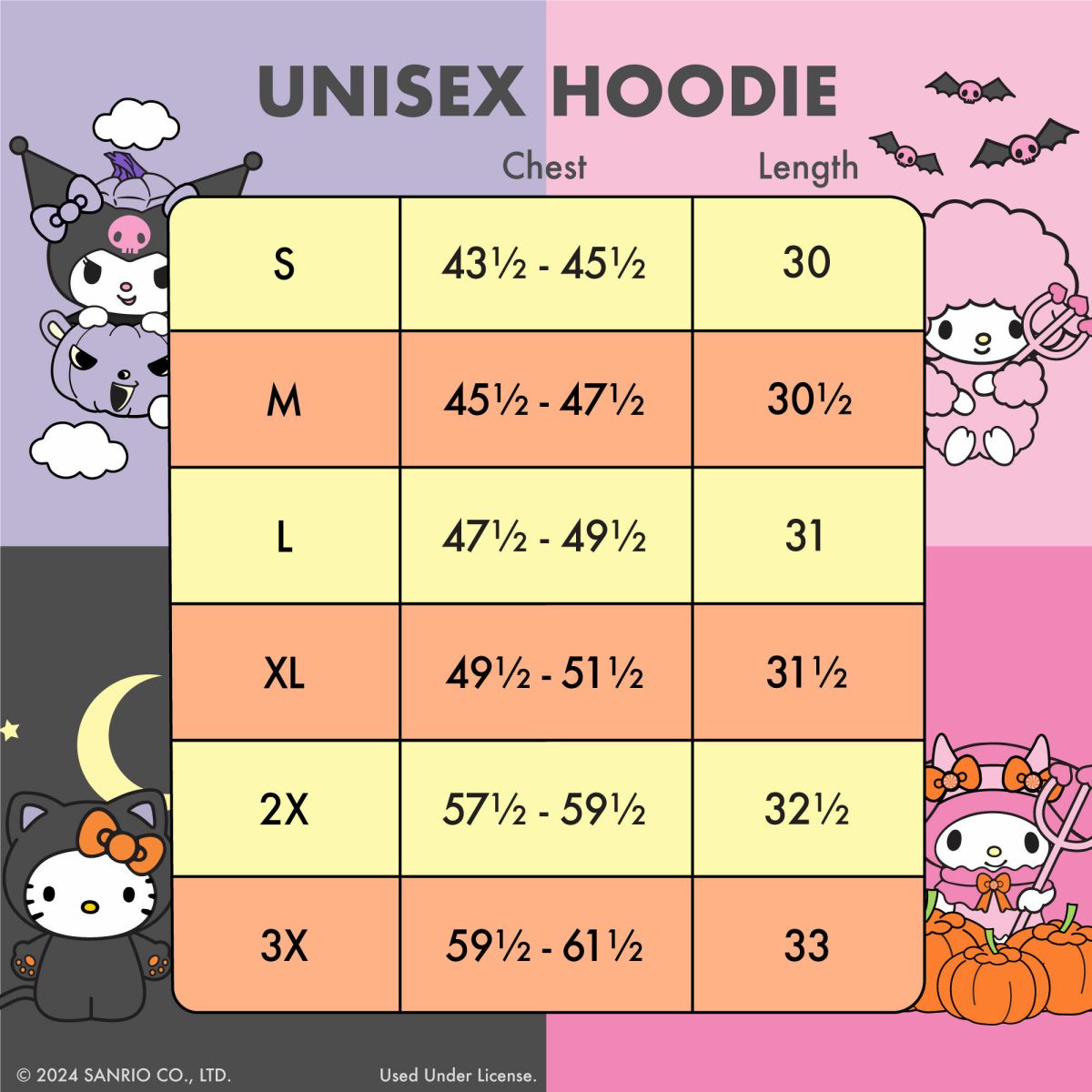 Sanrio Hello Kitty & Friends Costume Unisex Hoodie