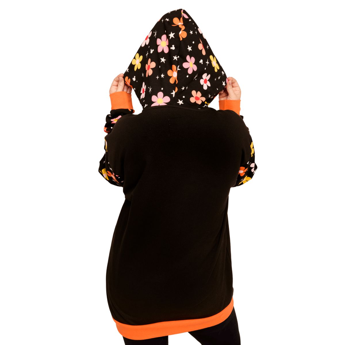 Mickey & Minnie Floral Ghost Glow Unisex Hoodie