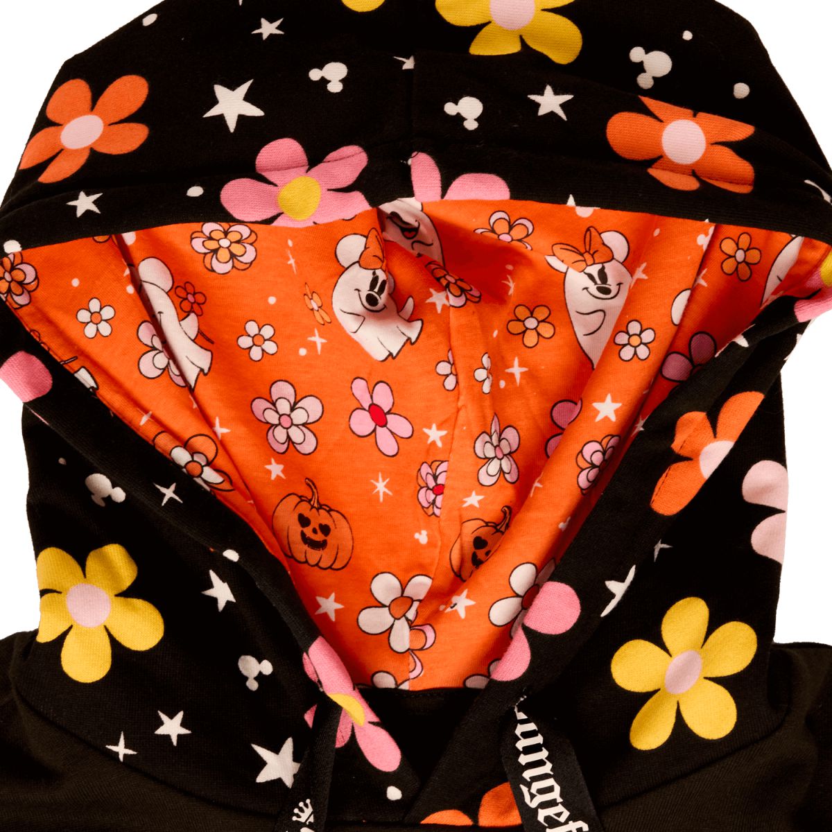 Mickey & Minnie Floral Ghost Glow Unisex Hoodie