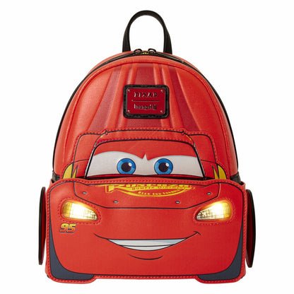 Cars 20th Anniversary Lightning McQueen Cosplay Light-Up Lenticular Mini Backpack