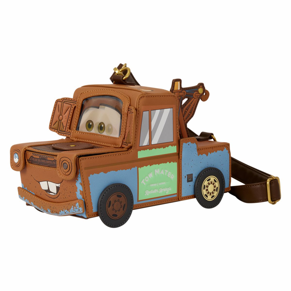 Cars 20th Anniversary Tow Mater Figural Crossbody Bag