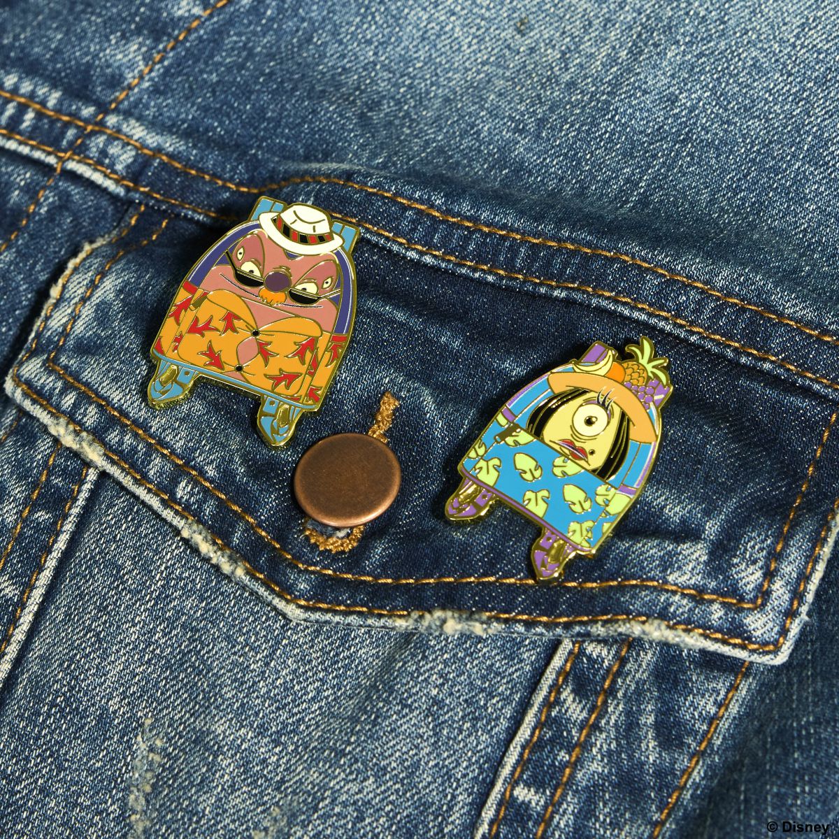 D23 Exclusive Lilo & Stitch Jumba and Pleakley 2-Pack Pin Set