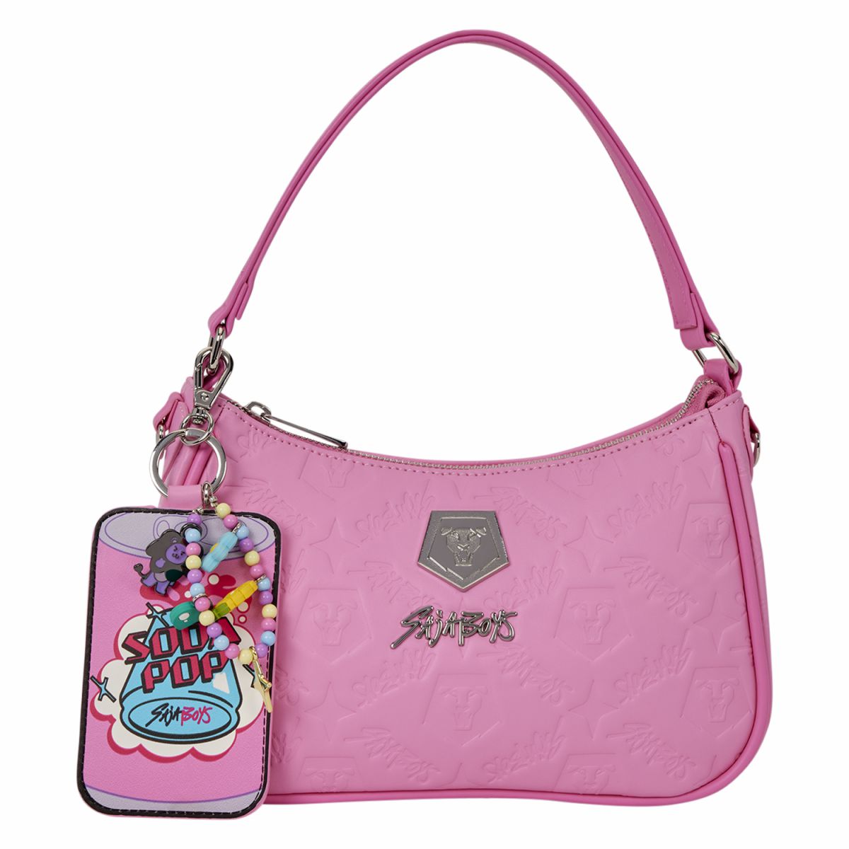 KPop Demon Hunters Exclusive Saja Boys All-Over Print Crossbody Bag with Photo Card Charm