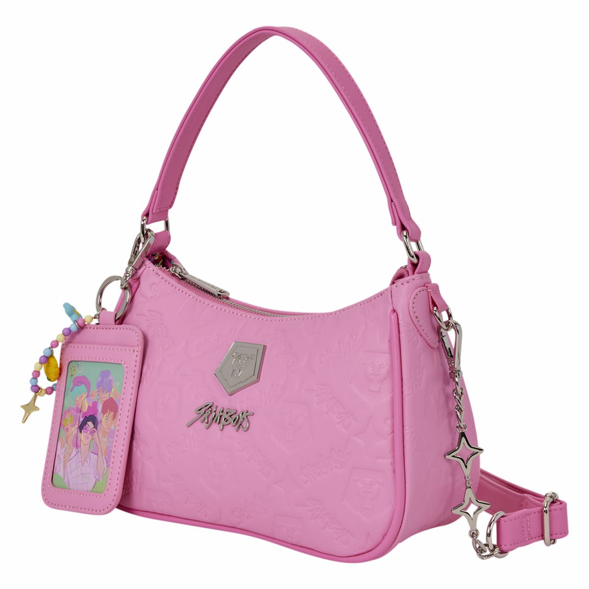 KPop Demon Hunters Exclusive Saja Boys All-Over Print Crossbody Bag with Photo Card Charm
