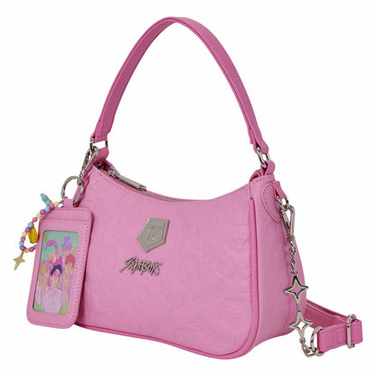 KPop Demon Hunters Exclusive Saja Boys All-Over Print Crossbody Bag with Photo Card Charm
