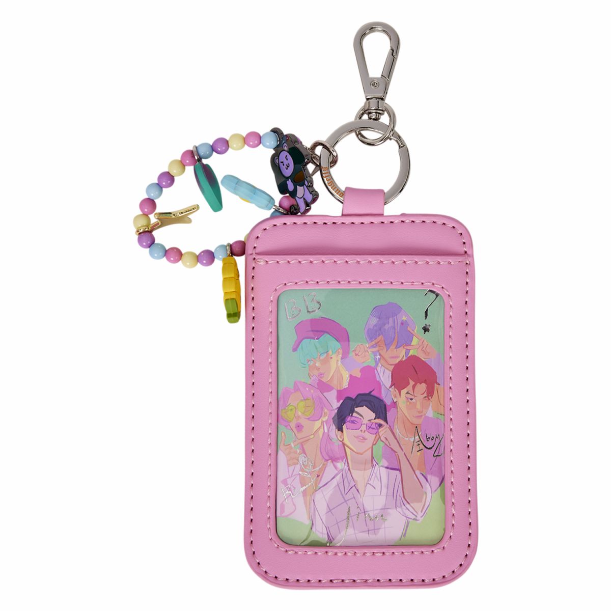 KPop Demon Hunters Exclusive Saja Boys All-Over Print Crossbody Bag with Photo Card Charm
