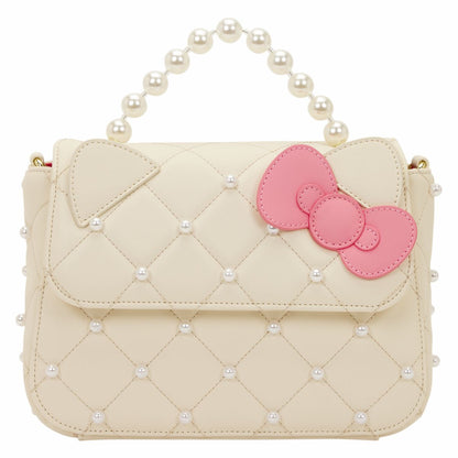 Sanrio Hello Kitty Exclusive Quilted Pearl Handle Crossbody Bag