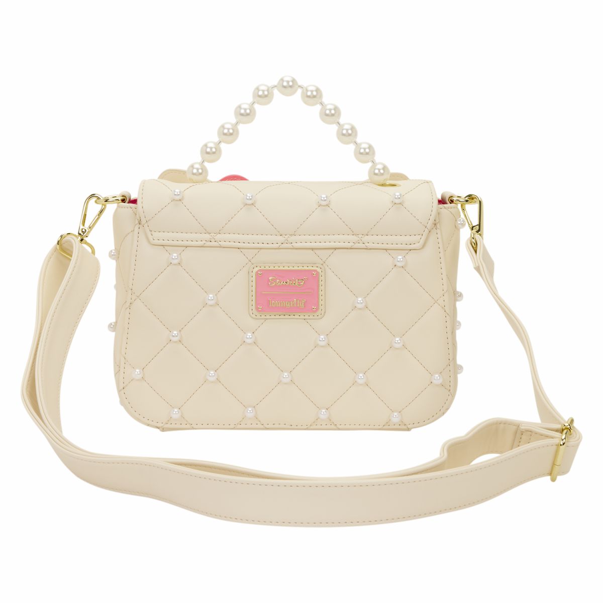 Sanrio Hello Kitty Exclusive Quilted Pearl Handle Crossbody Bag