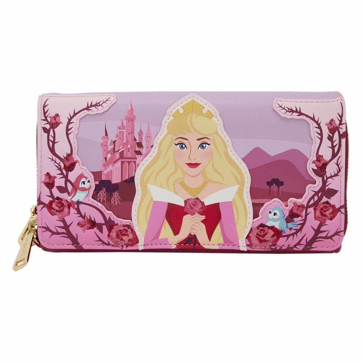 Sleeping Beauty Exclusive Princess Aurora Roses Wristlet Wallet