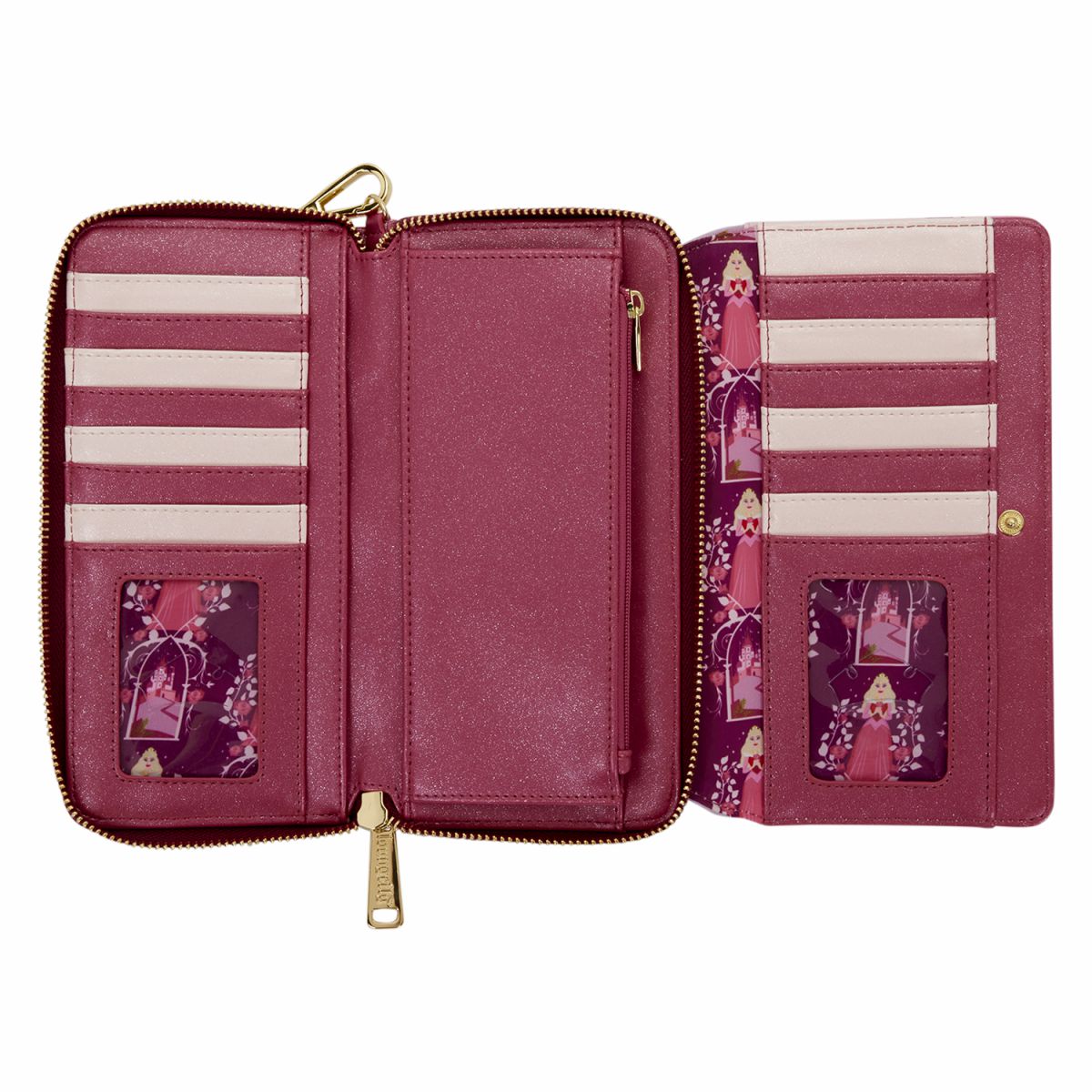 Sleeping Beauty Exclusive Princess Aurora Roses Wristlet Wallet