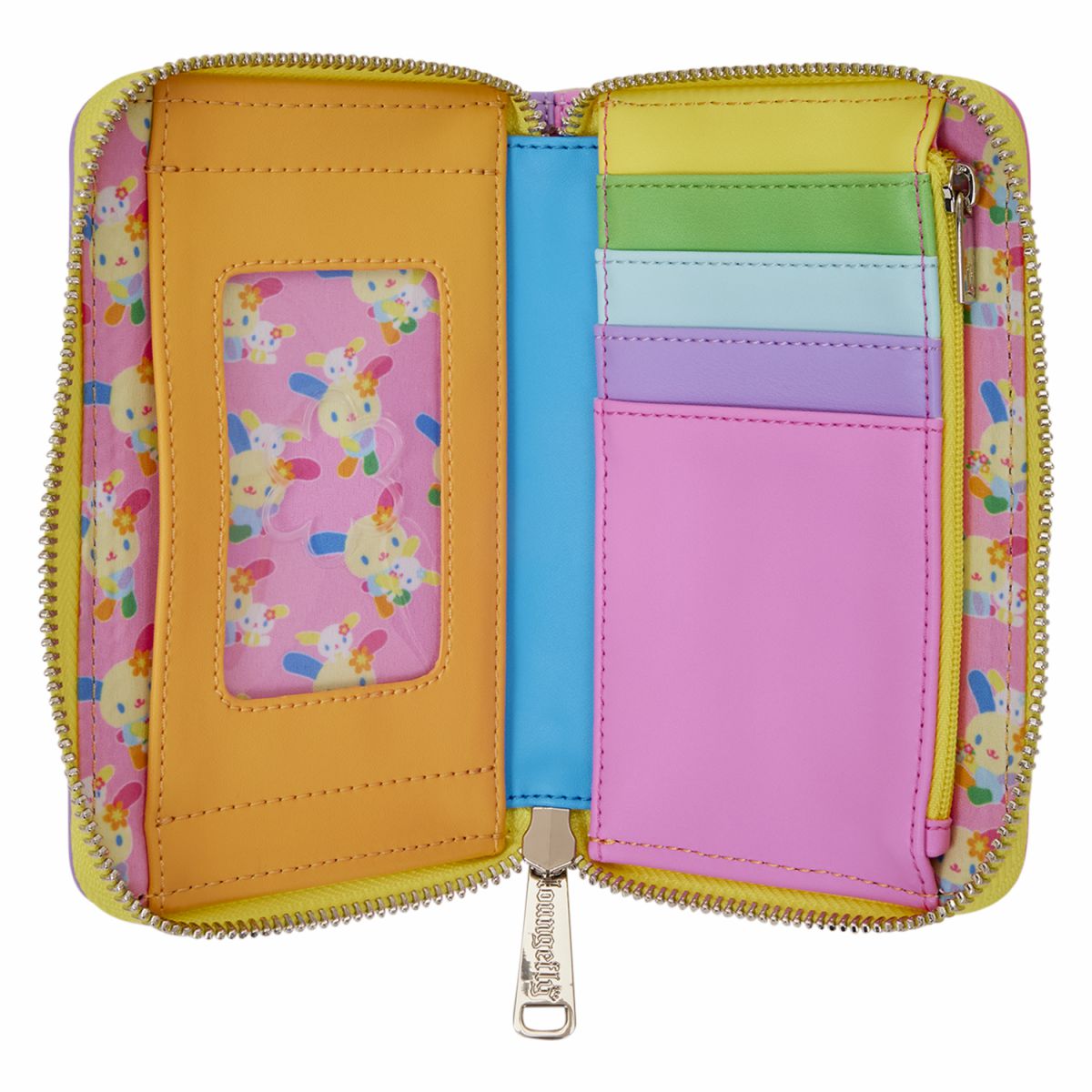 Sanrio Exclusive U*SA*HA*NA Color Block Zip Around Wallet