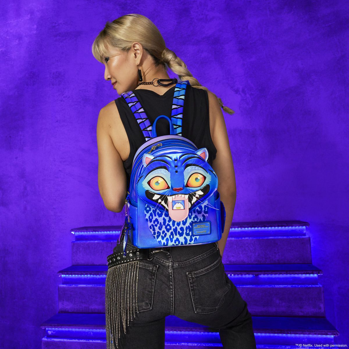 KPop Demon Hunters Exclusive Derpy Cosplay Light-Up Glow Mini Backpack